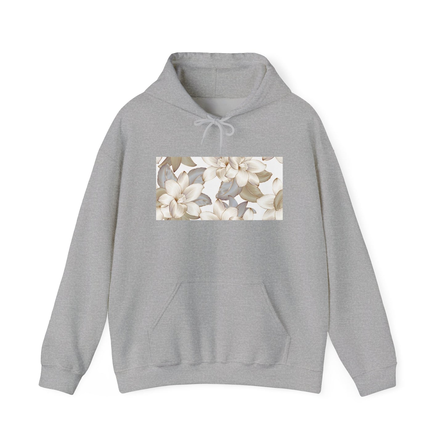 Serene Floral Unisex Hoodie | Cozy Gift for Nature Lovers, Perfect for Fall, Spring, Relaxation, and Casual Outings