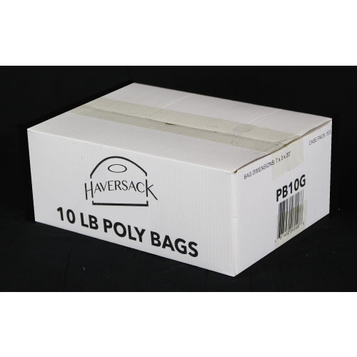 Bag Poly Clear 10 lb. 7 x 3x20 in. - 1 x 500 count - Calibre Marketi - Packaging and Accessories - Restaurant Supplies and Equipment - Canadian Distribution-0