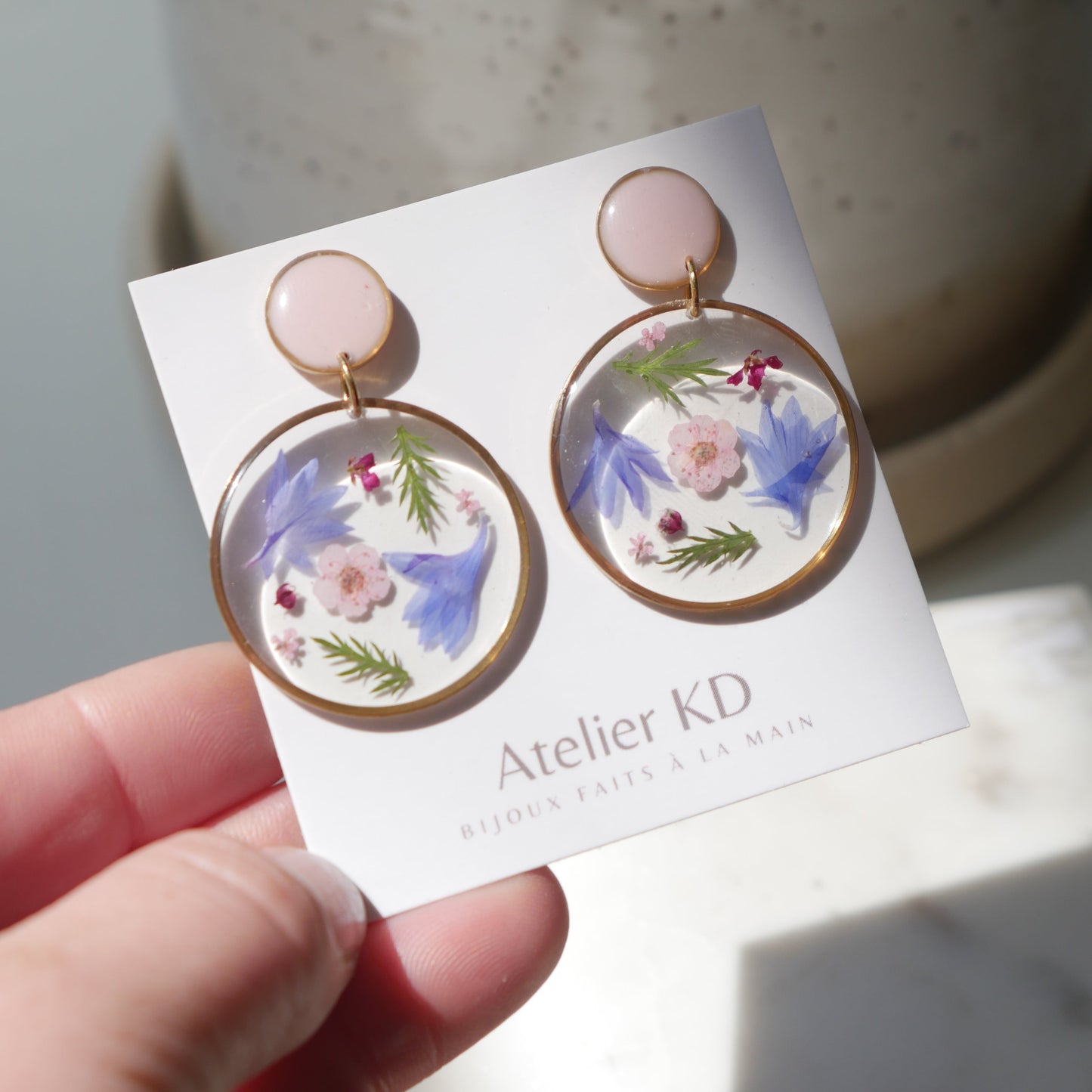 Boucles d'oreilles duo Maia - 35mm