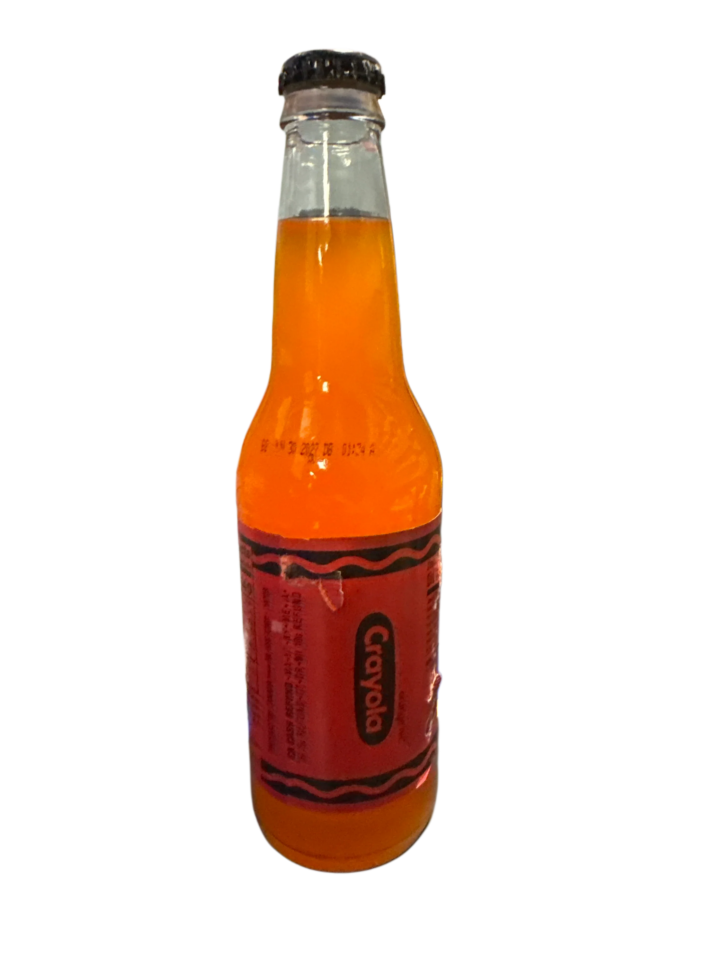 Jones Crayola Limited Edition Orange Red Glass Bottle 355ML - U.S Edition