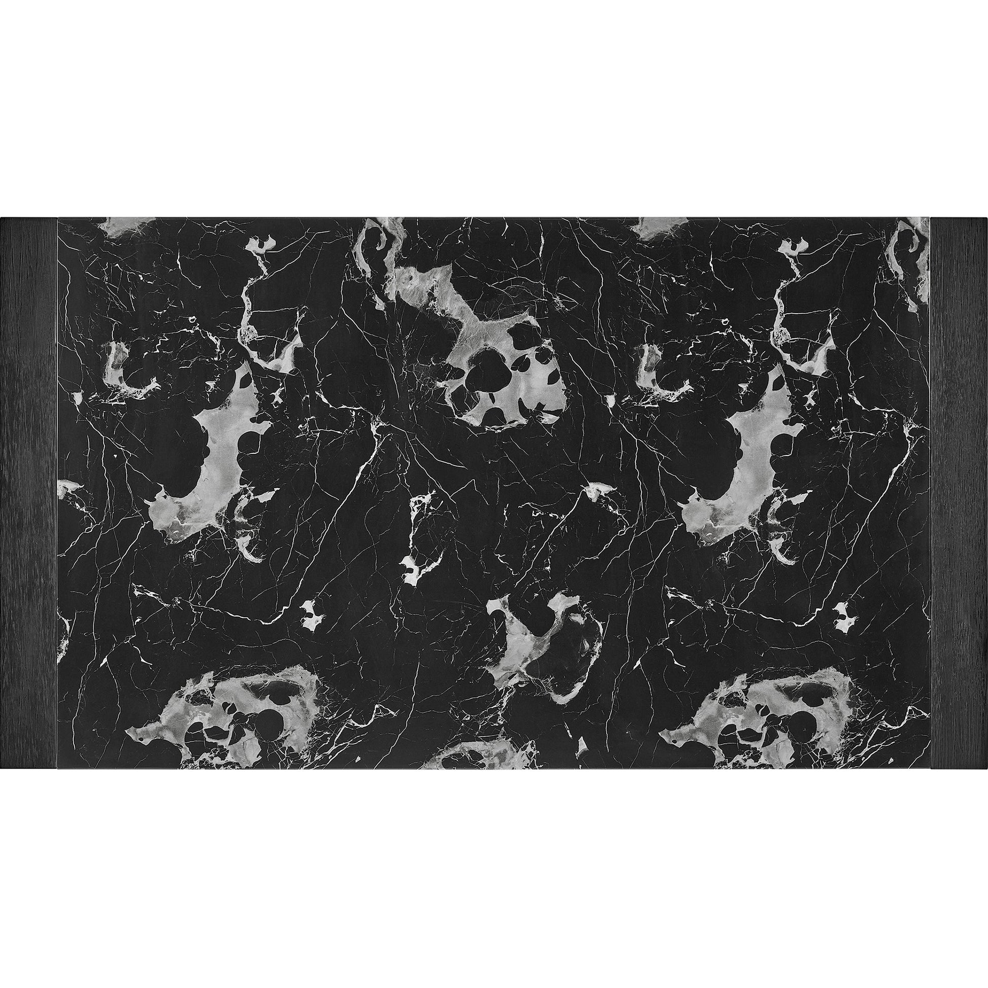68" Black Wood Dining Table-4