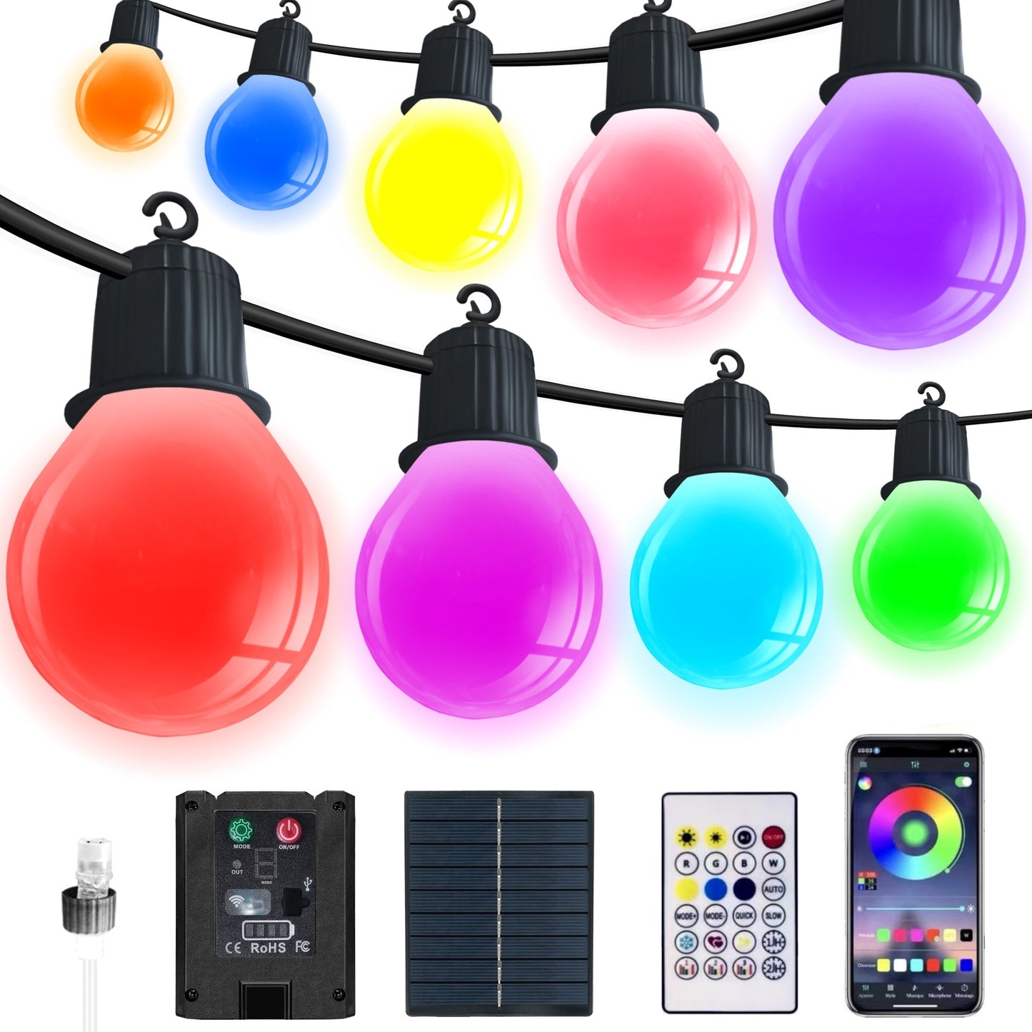Birthday Outdoor Courtyard Wedding Party Decoration Smart Remote Control