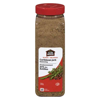 Caribbean Jerk Seasoning - Spices and Seasonings - Clubhouse - 510gr. Jar - Case 12 x 510gr. Jars - Canadian Distributor and Supplier-0