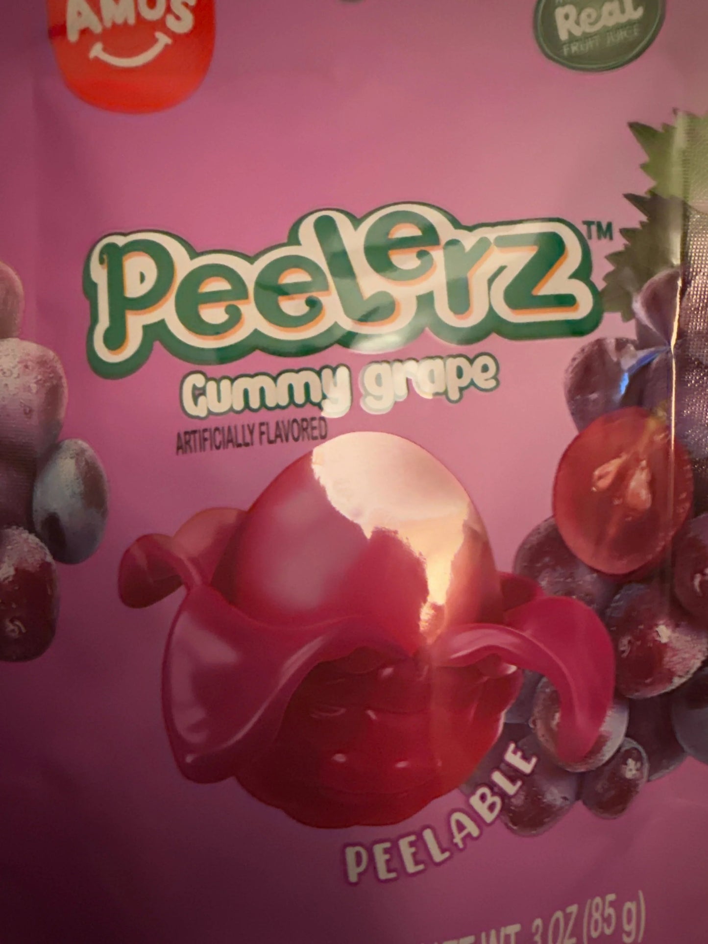 Amos Peelerz Gummy Grape 85G - U.S Edition