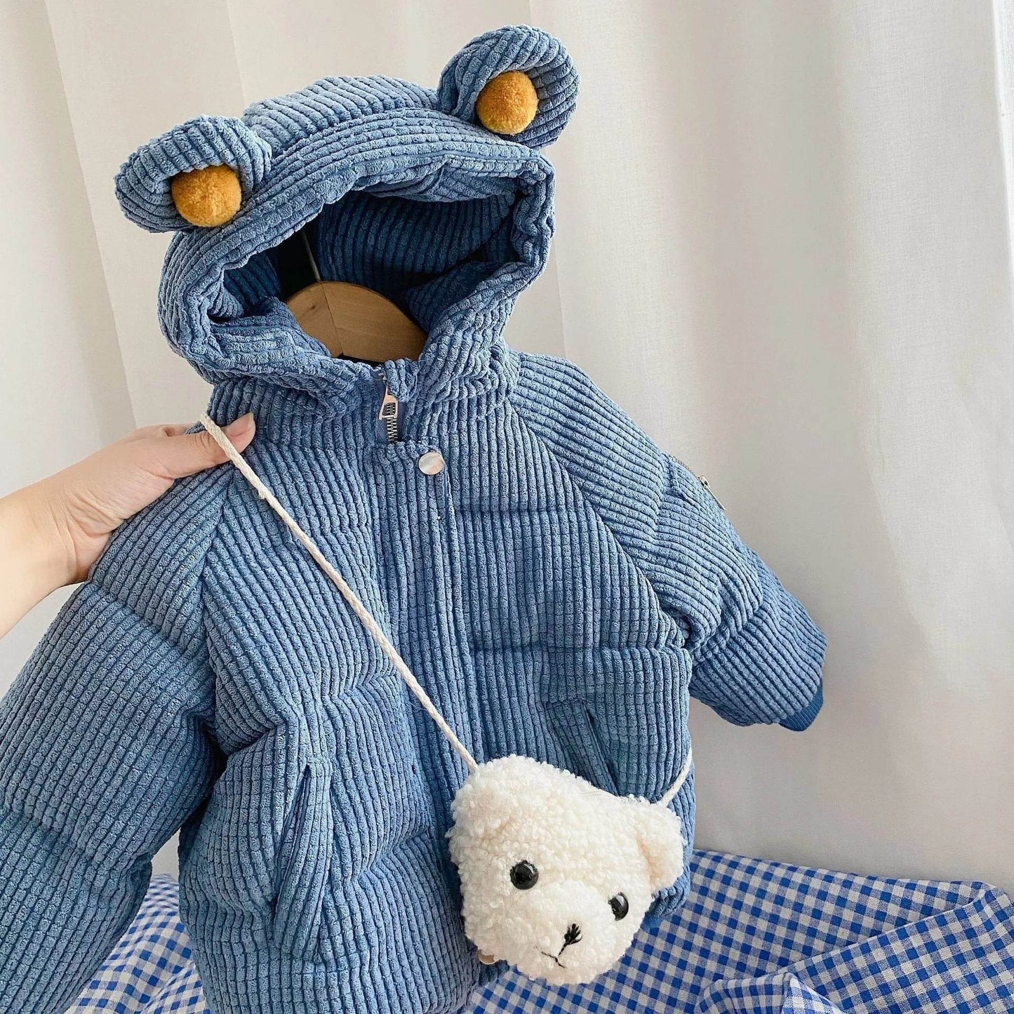 Baby Boy Girl Cute Cartoon Cotton Hoodie Winter Jacket Kid