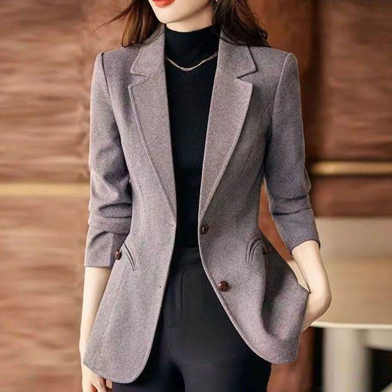 Fashion Personality Woolen Business Formal Blazer jacket Women
