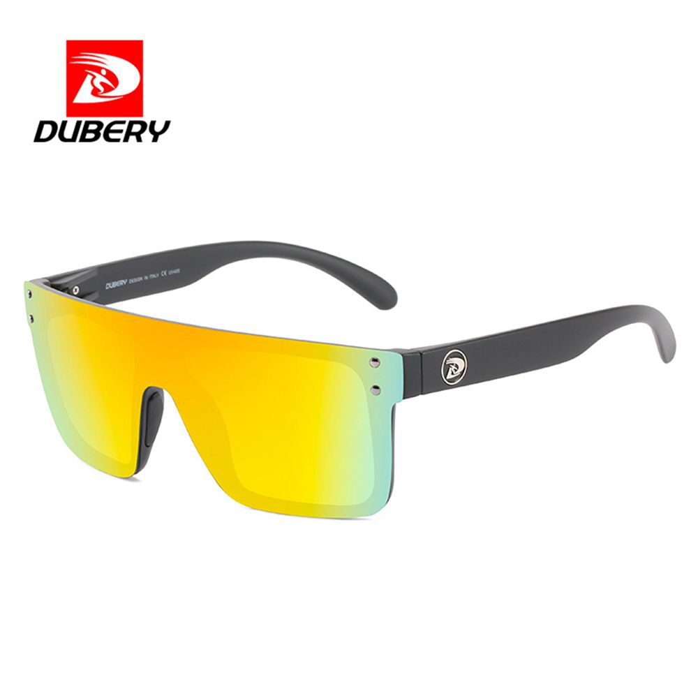 DUBERY, One-piece Large-frame Fashion Glasses, Trendy Polarized Sports Fashion Glasses, Riding One-piece Fashion Glasses