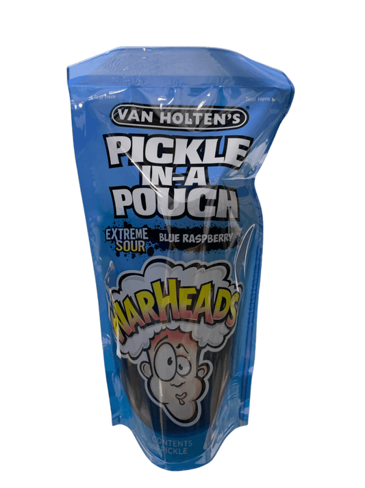 Van Holtens Extreme Sour Blue Raspberry Warheads Pickle - U.S Edition