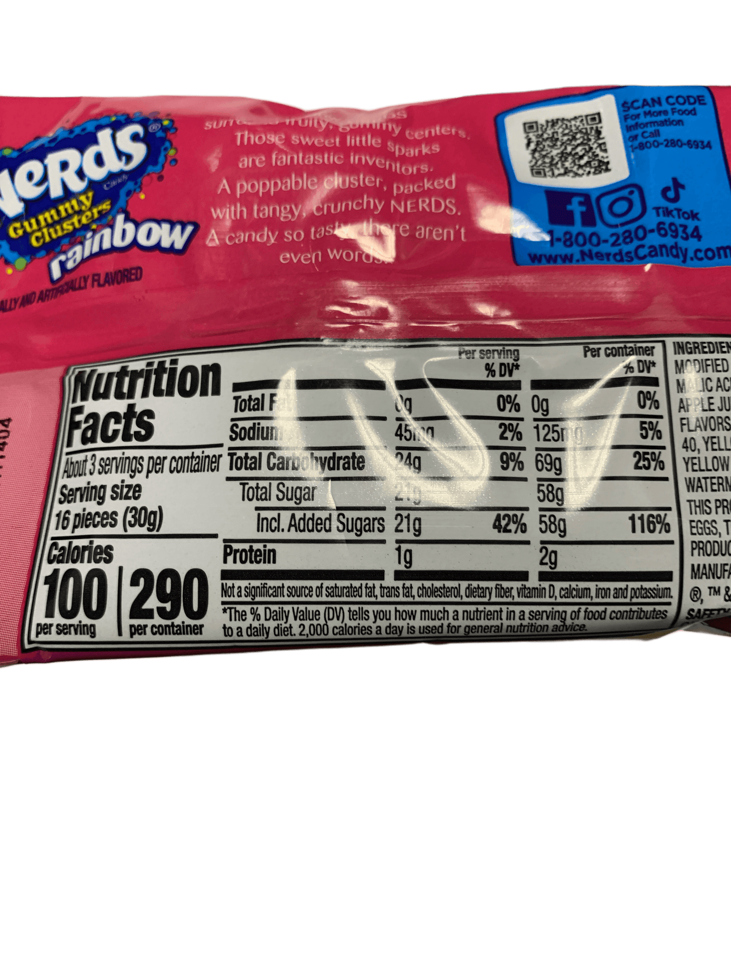 Nerds Gummy Clusters Rainbow Share Pack 30G - U.S Edition