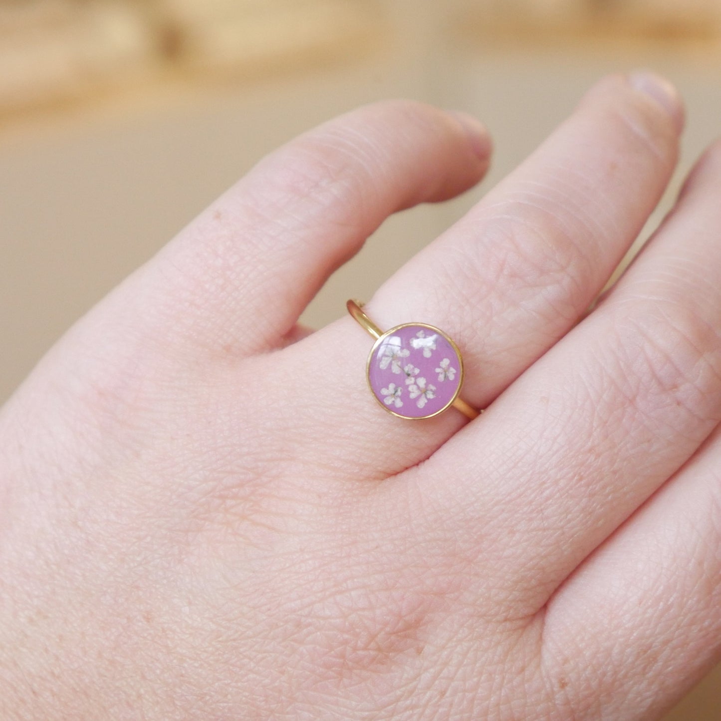 Bague automne - moyen rond  (ajustable)