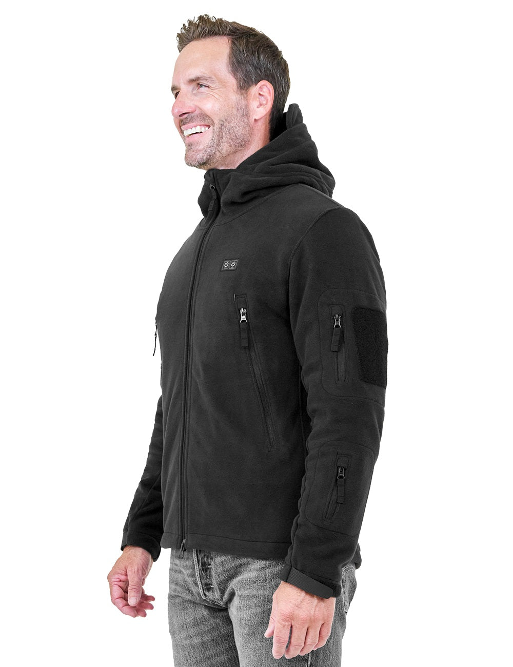 ANTARCTICA GEAR Fleece Heating Jacket, Fit Zip Hood Winter Jacket For Men-2
