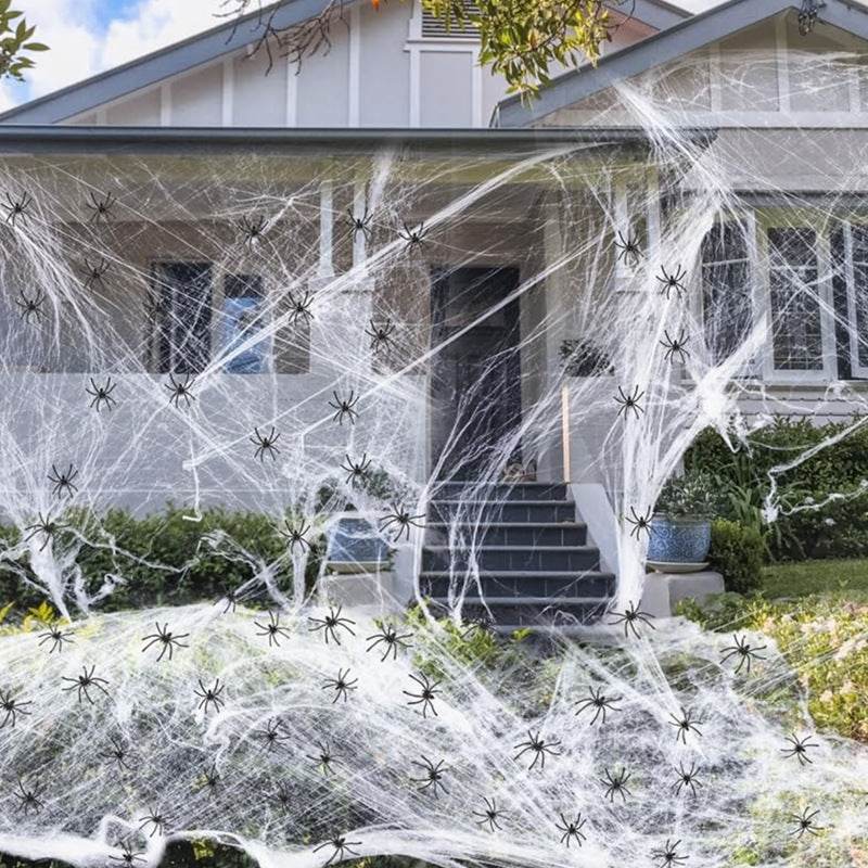 Halloween Decoration Cotton Spider Web Atmosphere Layout Props