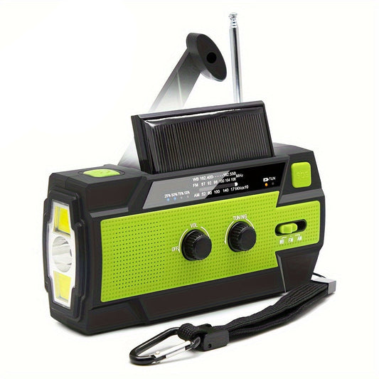 Emergency Weather Radio Power Bank with LED Flashlight-0