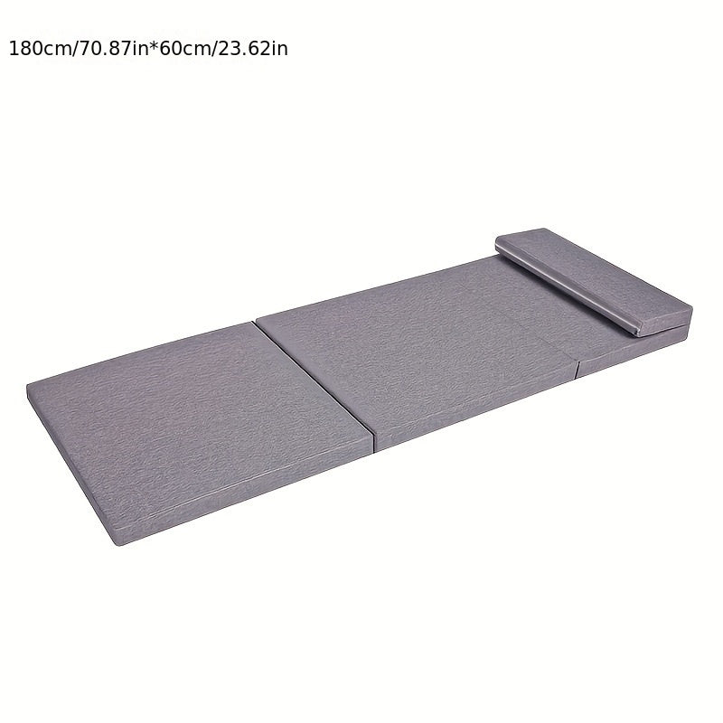 Three-Layer Folding Mattress Topper Lightweight & Portable-3