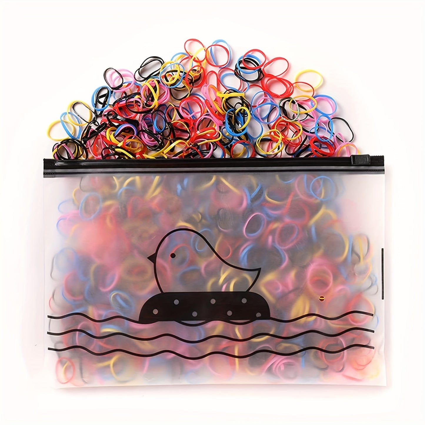 1000/2000pcs 1000/2000 Pcs Colorful Nylon Hair Ties & Headbands Set with Storage Bag for Girls