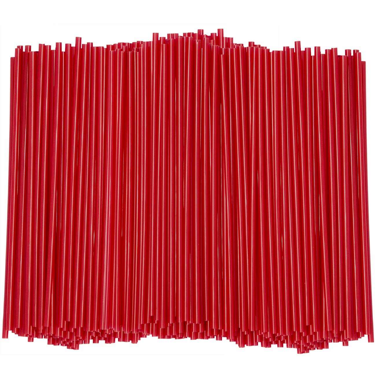 Red Sip Stirrers/Straws - 1000 Count - 5 Inch - Disposable Stir Sticks for Coffee & Cocktail - Canadian Distribution-0