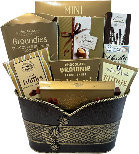 Chocolate Grand Treat - Includes pretzels, brownies, Belgium chocolate, fudge and more.-0