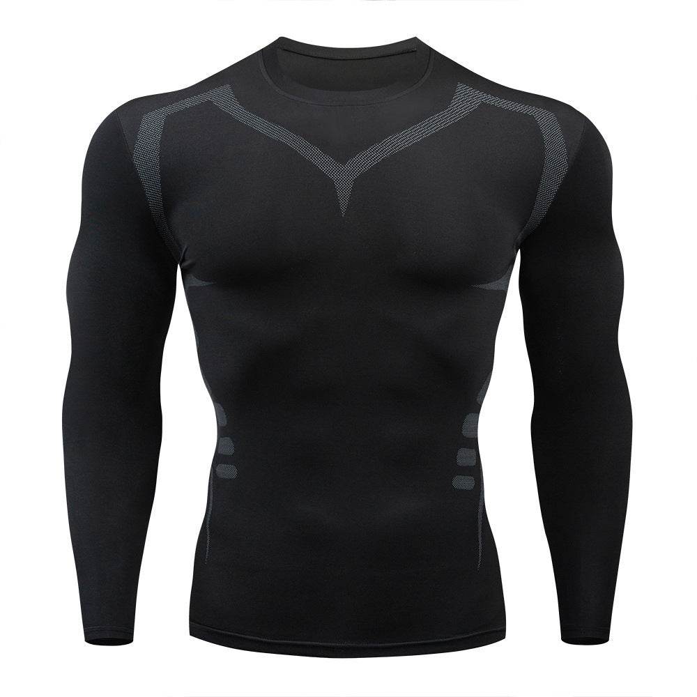 Men's Sports Quick-drying Long sleeve Workout Fitness T-shirt top
