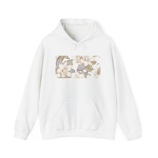 Serene Floral Unisex Hoodie | Cozy Gift for Nature Lovers, Perfect for Fall, Spring, Relaxation, and Casual Outings