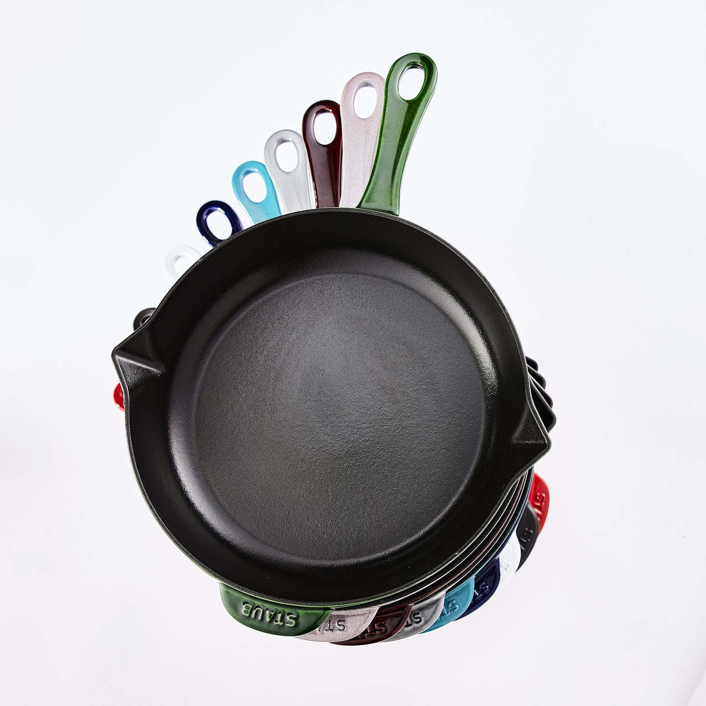 STAUB Pans 30 cm / 12 inch Cast Iron Frying Pan, Grenadine-Red-3