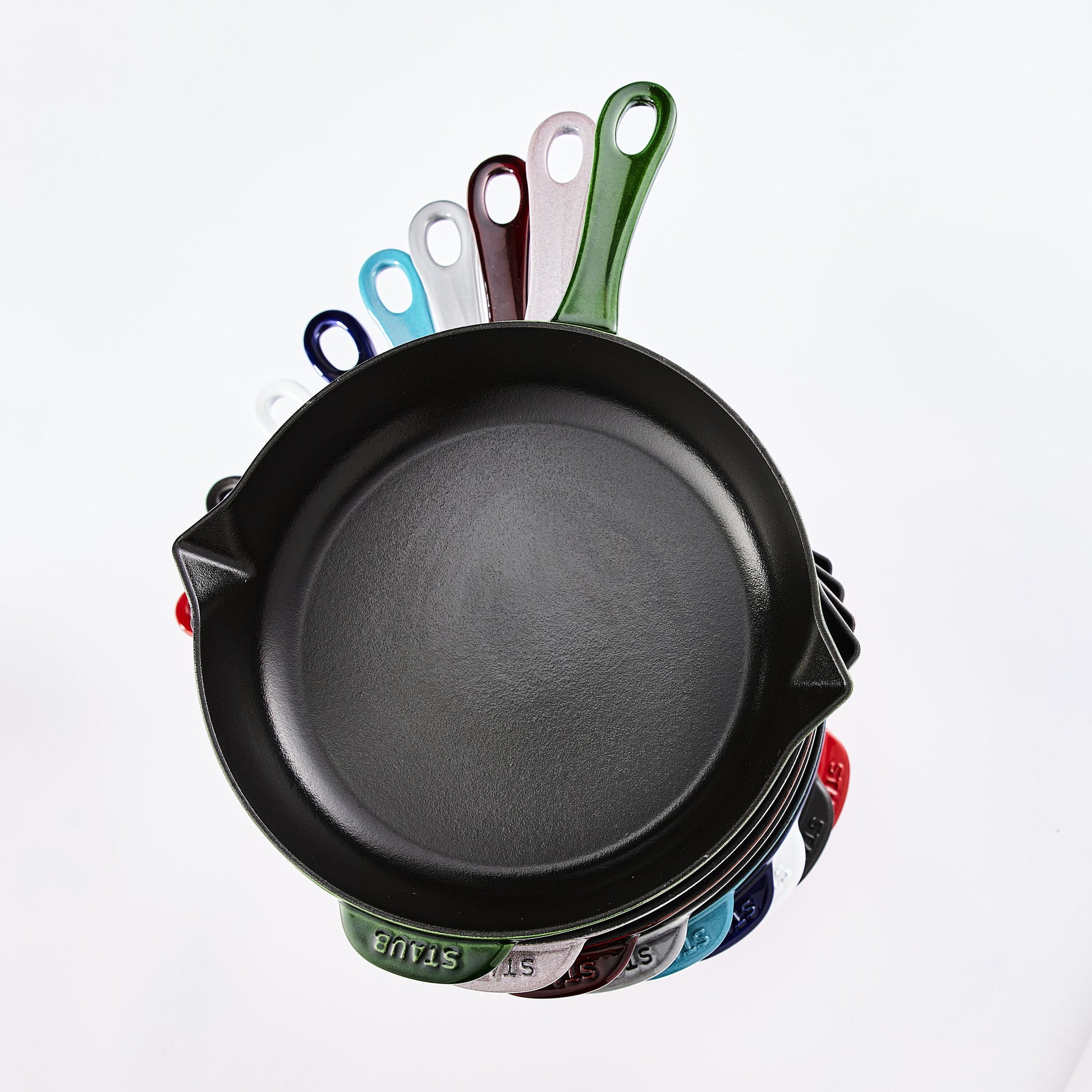 STAUB Pans 30 cm / 12 inch Cast Iron Frying Pan, Grenadine-Red-3