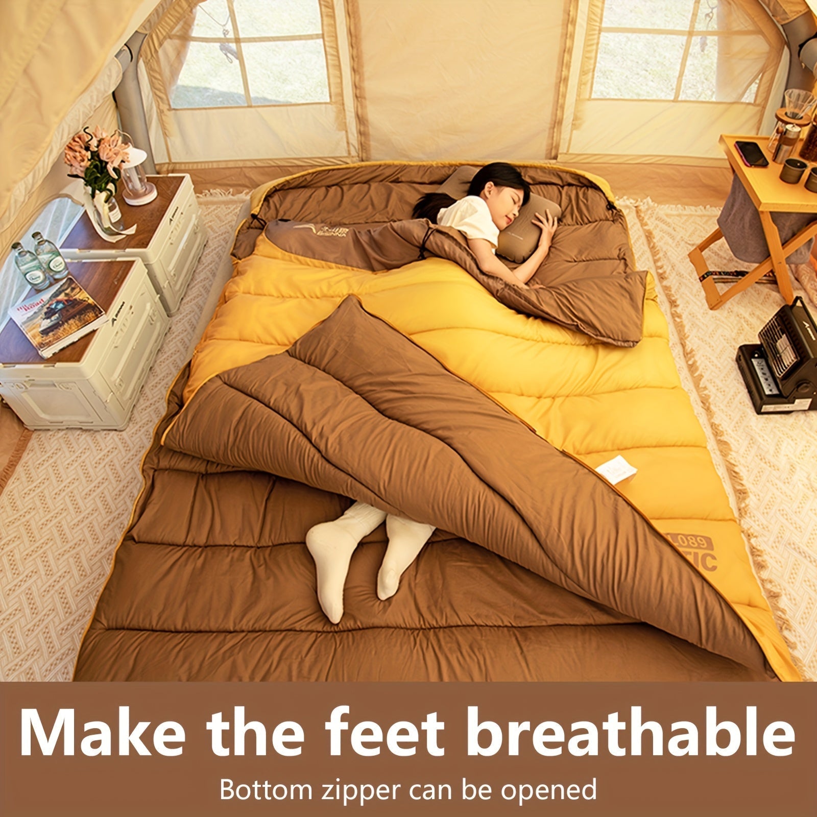 Double Sleeping Bag for Two Adults-1