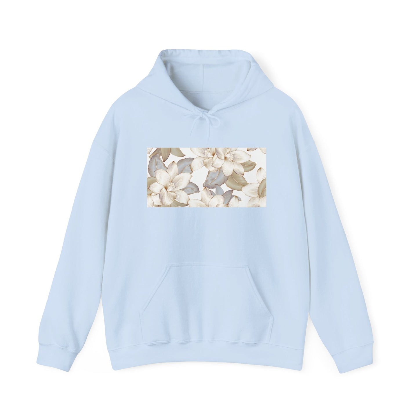 Serene Floral Unisex Hoodie | Cozy Gift for Nature Lovers, Perfect for Fall, Spring, Relaxation, and Casual Outings