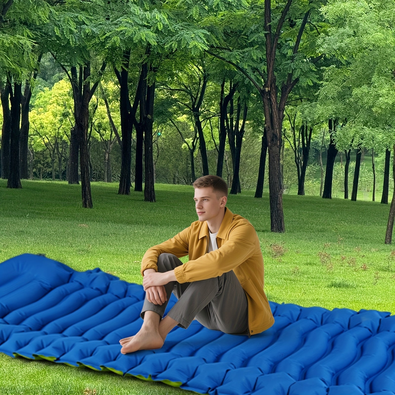 Sleeping Pad with Built-in Pump & Pillow-2