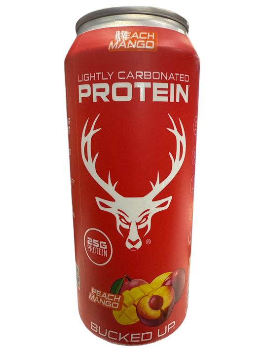 Bucked Up Lightly Carbonated Protein Peach Mango Flavoured 473ML - U.S Edition