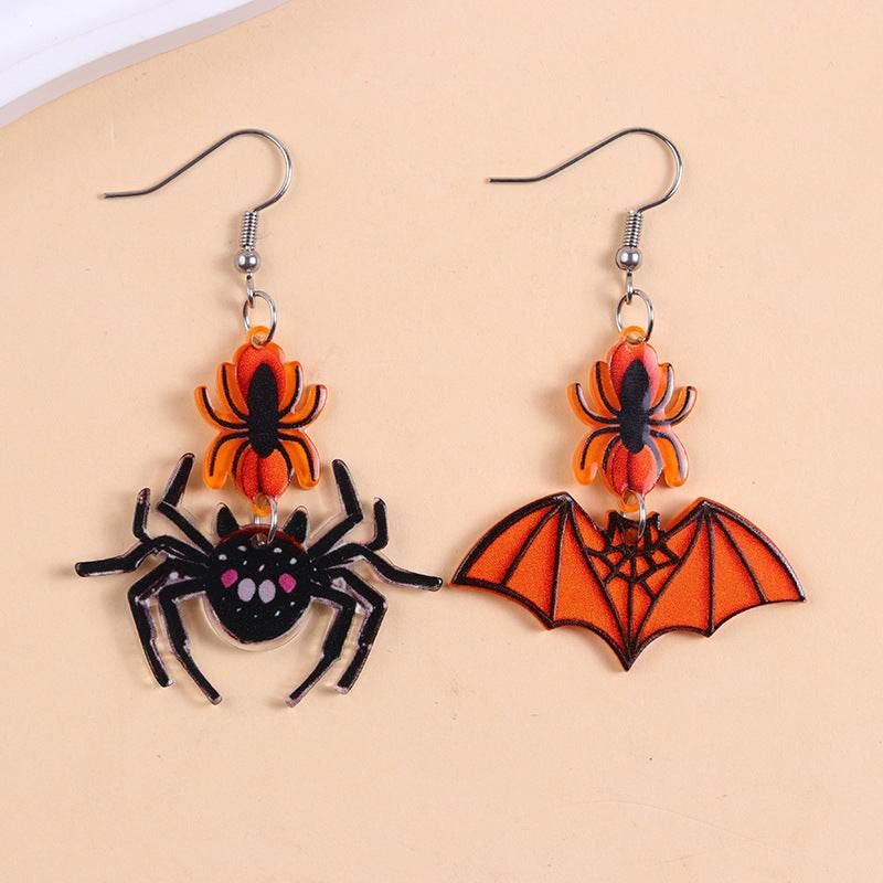 European And American Halloween Series Acrylic Earrings Color