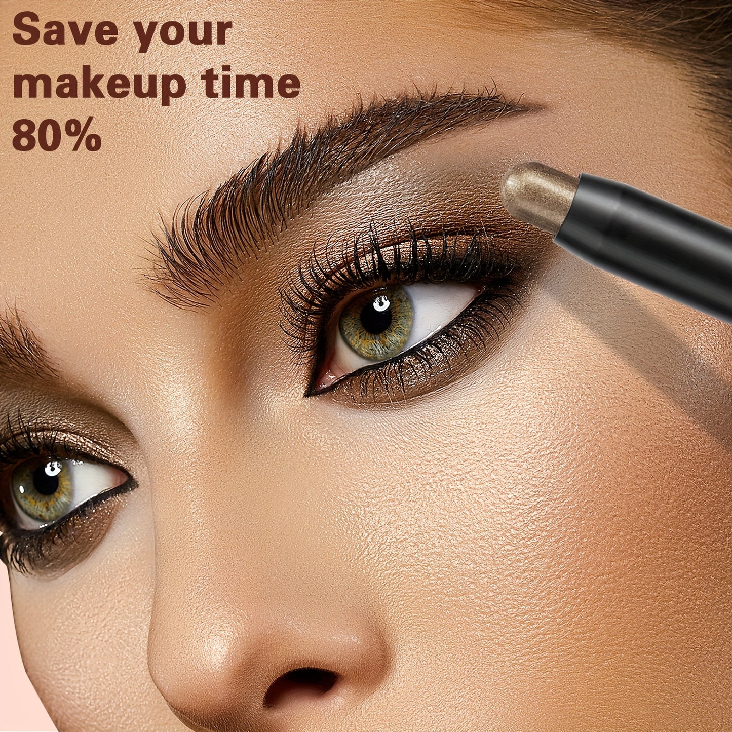 12 Color Eyeshadow Stick, Colorful Pearly Glitter Eyeshadow, Highlighter Swivel Eyeshadow Stick, Brightening Eyelid Waterproof Eyeshadow Makeup With Brush Head For Music Festival