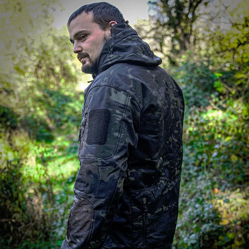 Army Outdoor Tactical Waterproof Softshell Fleece Jacket-2