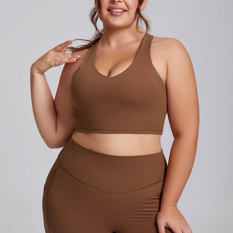 Plus Size Women Sports Workout Gym - Sleeveless Crop and Pant