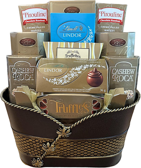 Chocolate Treats Gift Basket - Chocolate Candy Gift Baskets for Special Occasions Christmas Baskets, Birthday Gifts, Graduation Gifts, and Other Events, Gifts for Women and Men-0