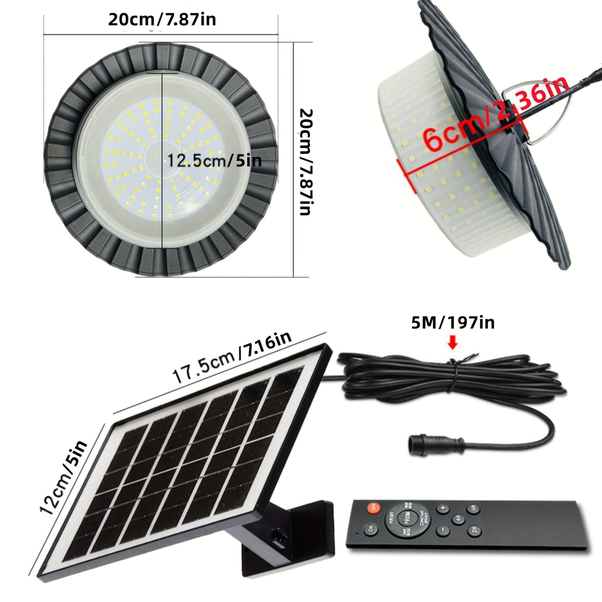 Solar Shed Light with Remote Control (244 LED)-1