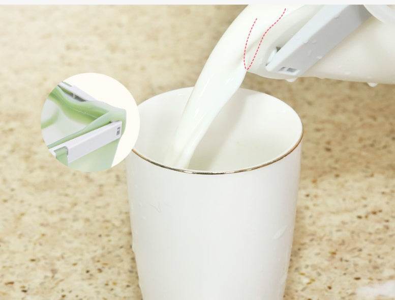 Reusable Silicone Food storage Bag Vacuum Seal Freezer Bag