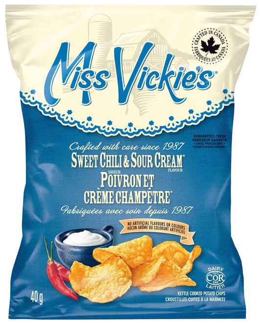 Chip Potato Sweet Chili&Sour Cream - 40 x 40 g - Miss Vickie's - Restaurant and Foodservice Ingredients - Canadian Distribution-0