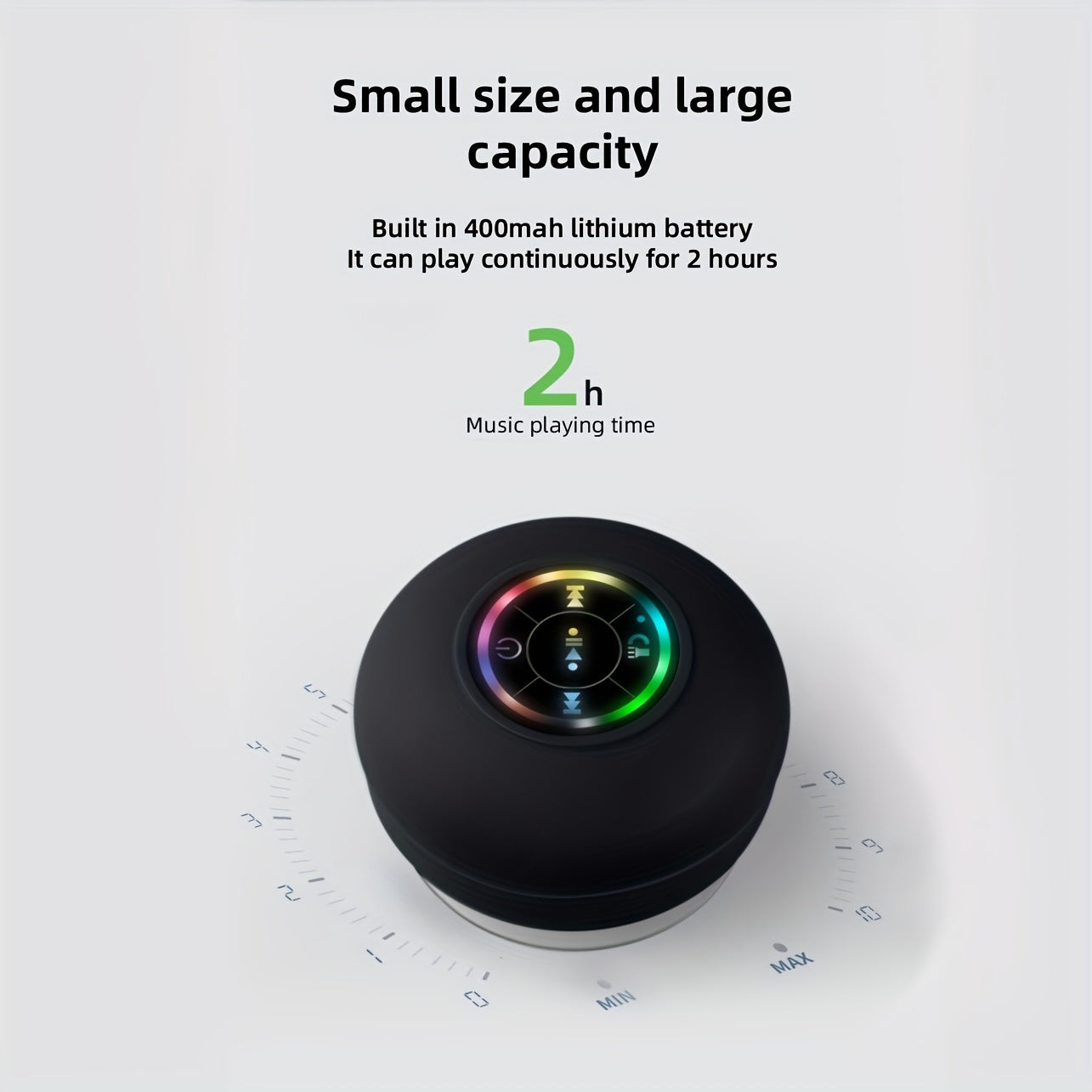 Portable Waterproof Wireless Speaker with Suction Cup-4