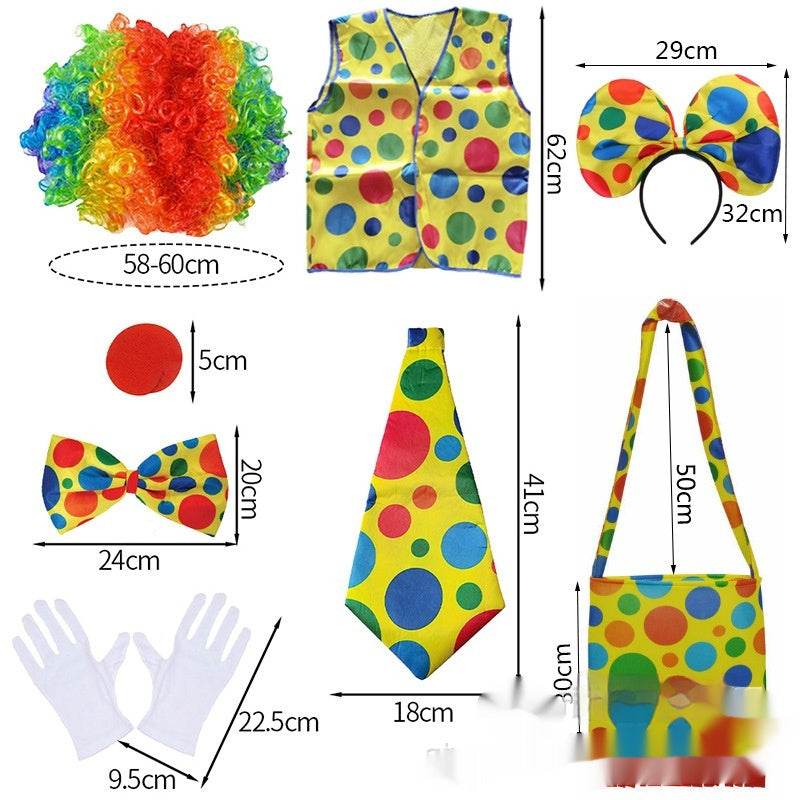 Halloween Clown Wig Dress Up Costume