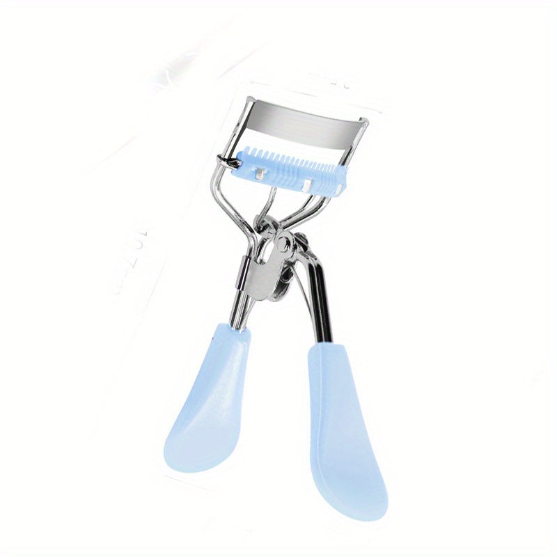 1pc Wide Angle Eyelash Curler With Built In Comb Eye Lash Clip Cosmetic Makeup Lash Curling Auxiliary Tool For Women Lash Curlers, Multicolor