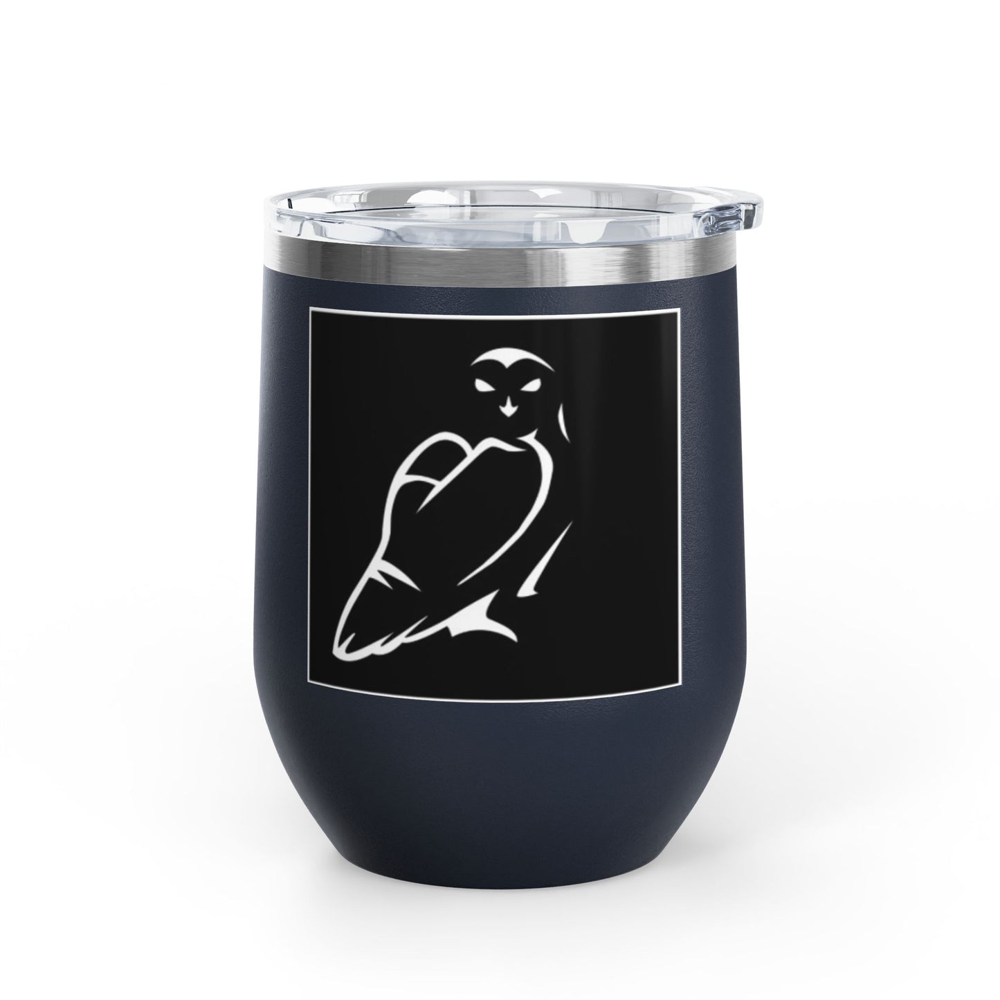 Elegant Owl Wine Tumbler, 12oz - Perfect Gift for Wine Lovers, Elegant Home Decor, Party Favor, Unique Gift Idea, Barware