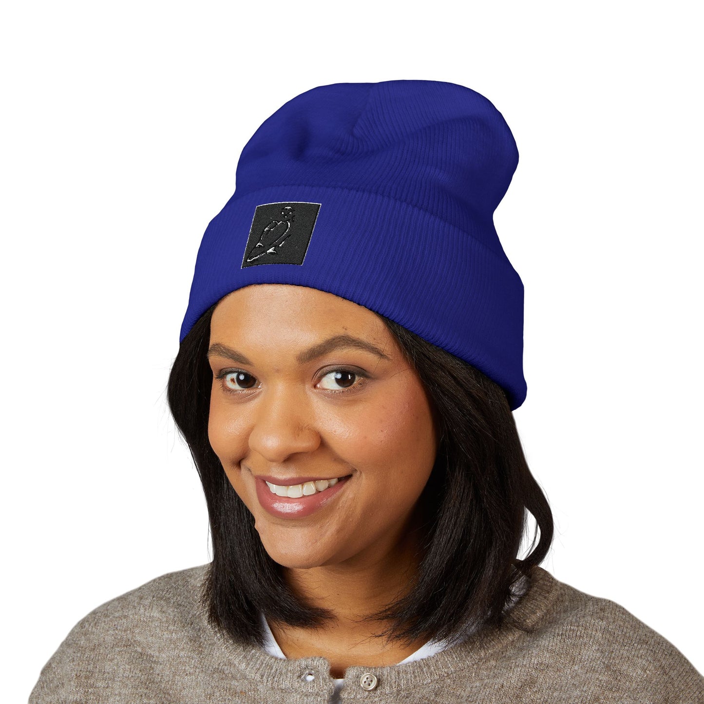 Stylish Embroidered Beanie - Perfect for Winter, Casual Outings, or Holiday Gifting, Unisex Warm Hat, Cuffed Knit Cap, Winter Accessory