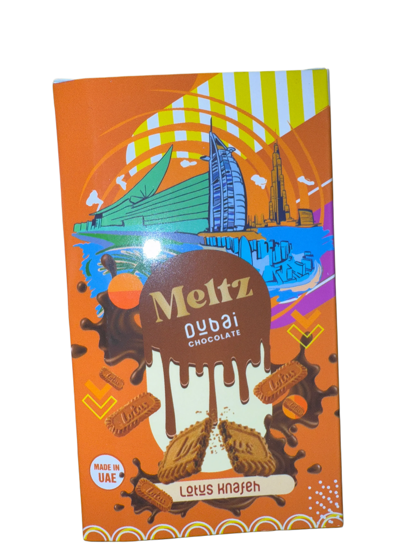 Meltz Dubai Chocolate Lotus Knafeh Flavour 75G - Dubai Edition