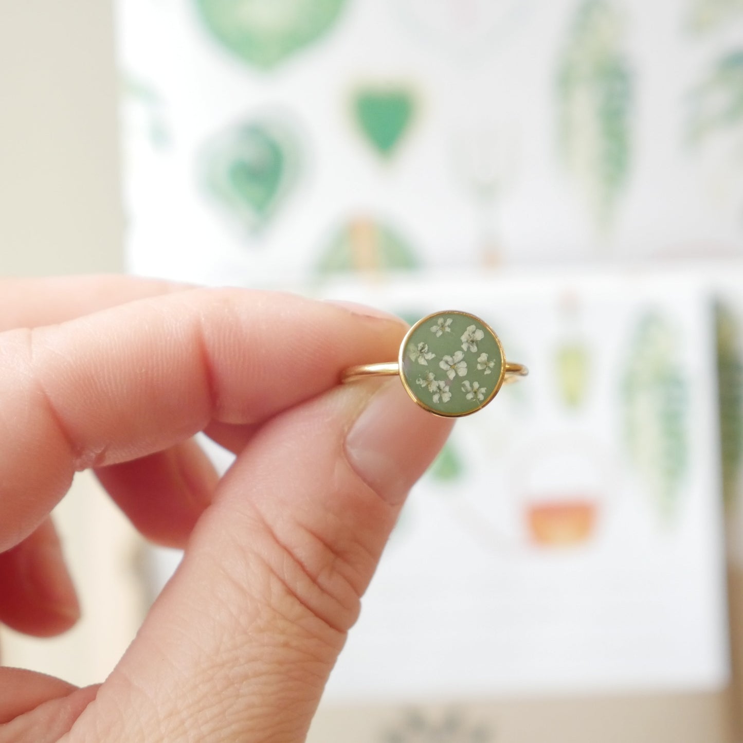 Bague automne - moyen rond  (ajustable)