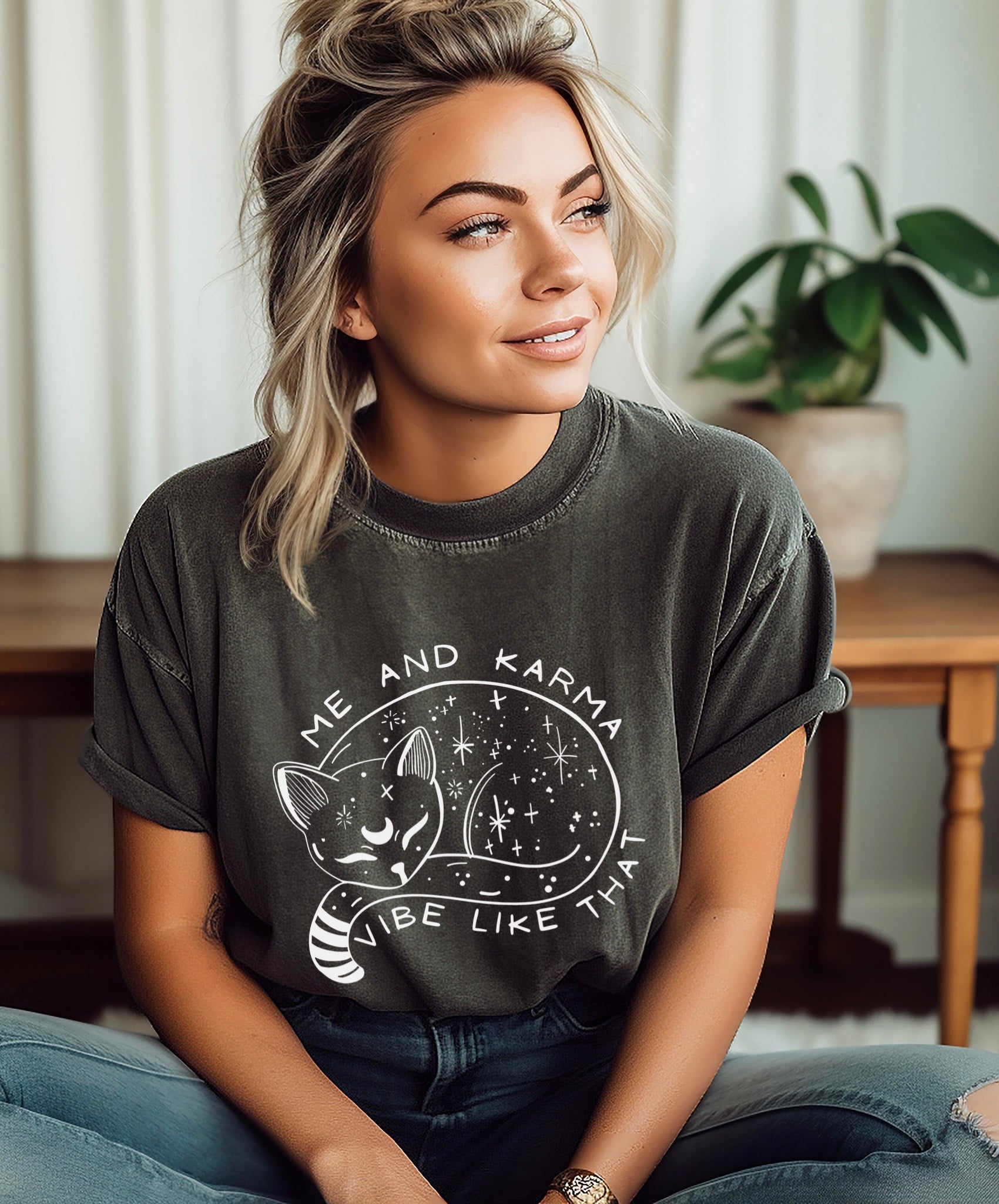 Me and Karma Vibe Like That - Comfort Tee-1