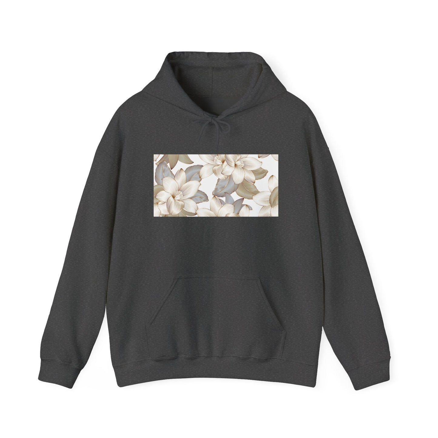 Serene Floral Unisex Hoodie | Cozy Gift for Nature Lovers, Perfect for Fall, Spring, Relaxation, and Casual Outings