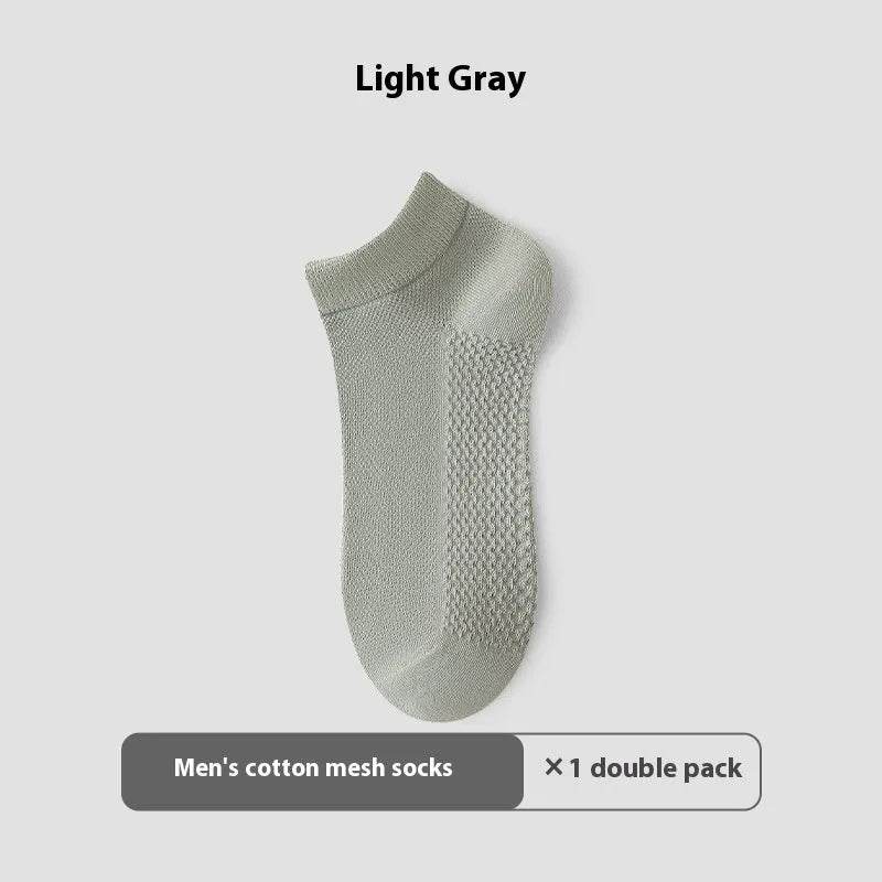 Cotton Anti-Pilling Ankle socks absorbing Invisible Tight Mesh Boat Socks