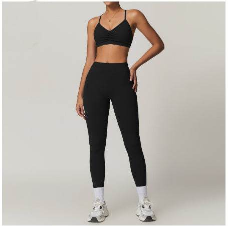 2pcs Yoga Outfit set Sport Fitness Workout Gym wear for women