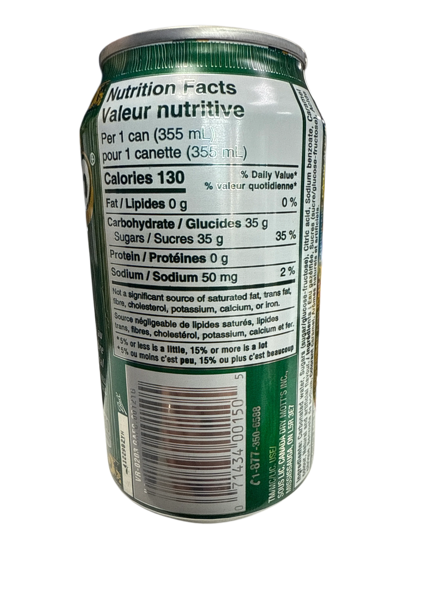 Vernors Original Ginger Soda Can 355ML - Canadian Edition