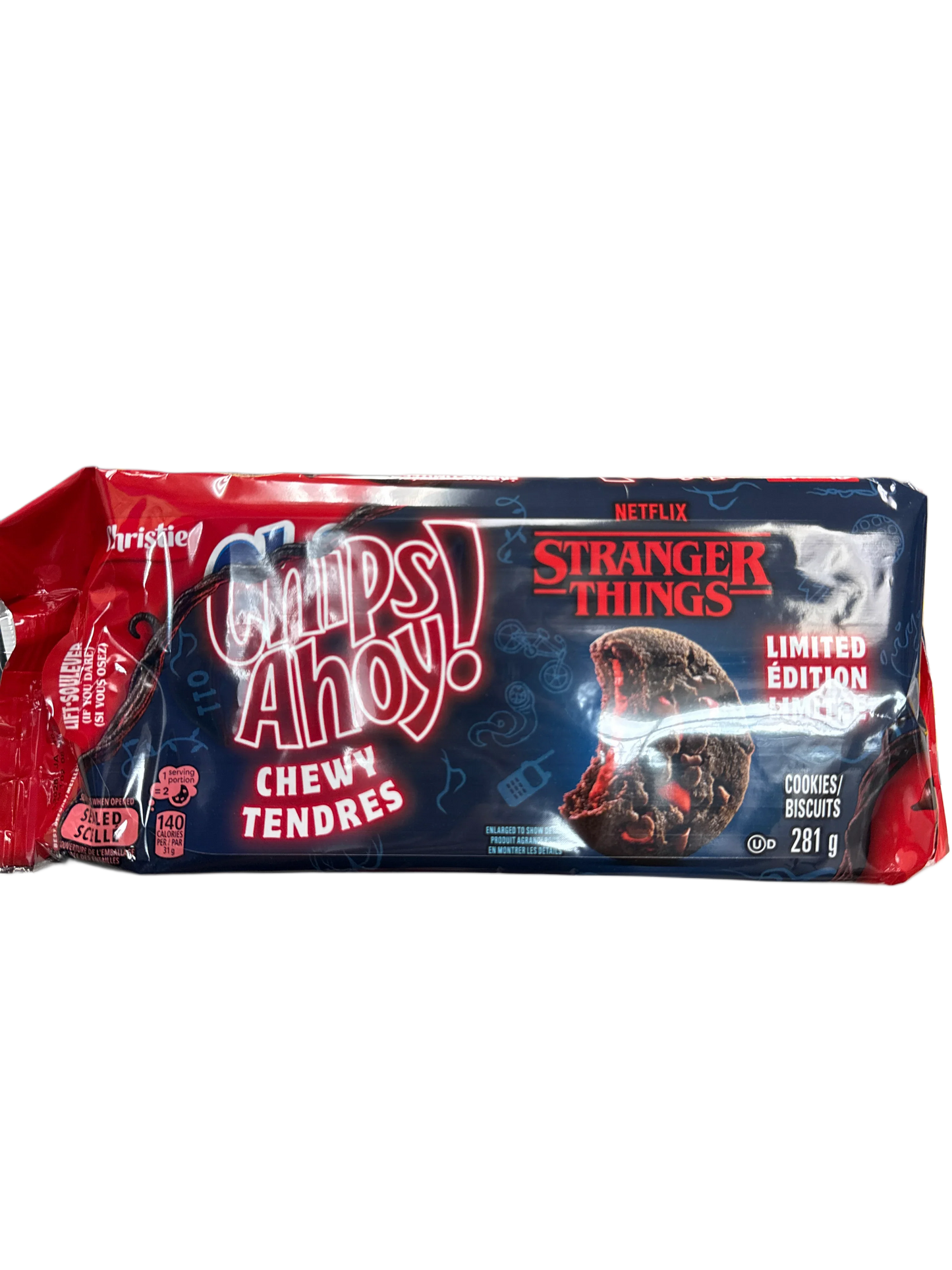 Chips Ahoy Chewy Limited Edition Stranger Things Halloween Cookies 281G - Canadian Edition